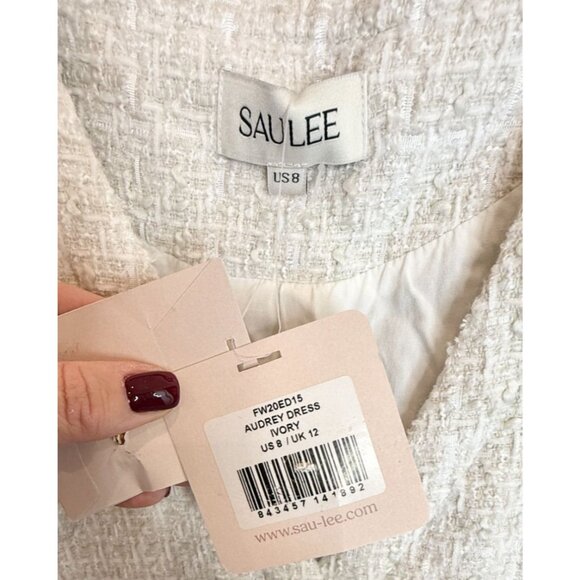 Sau lee Audrey Dress Ivory NWT - Size 8 - Picture 5 of 9